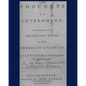 Thoughts on government applicable to the present state of the American colonies.: Philadelphia, Printed by John Dunlap, M, DCC, LXXXVI. - Paperback