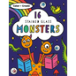Stained Glass Coloring Monsters - Paperback