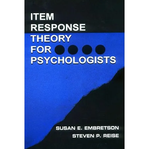 Item Response Theory for Psychologists - Paperback