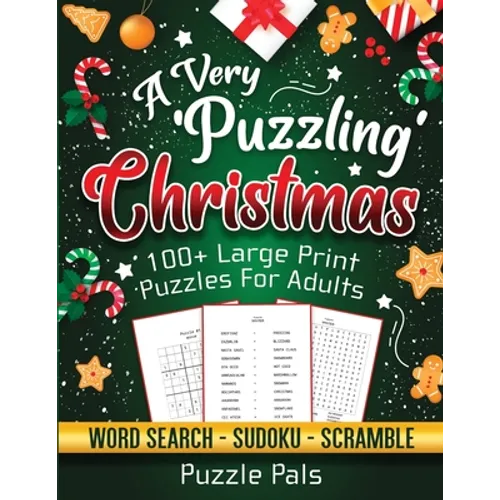 A Very Puzzling Christmas: 100+ Large Print Puzzles For Adults - Paperback