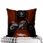 Motorcycle-Themed Double-Sided Square Pillow