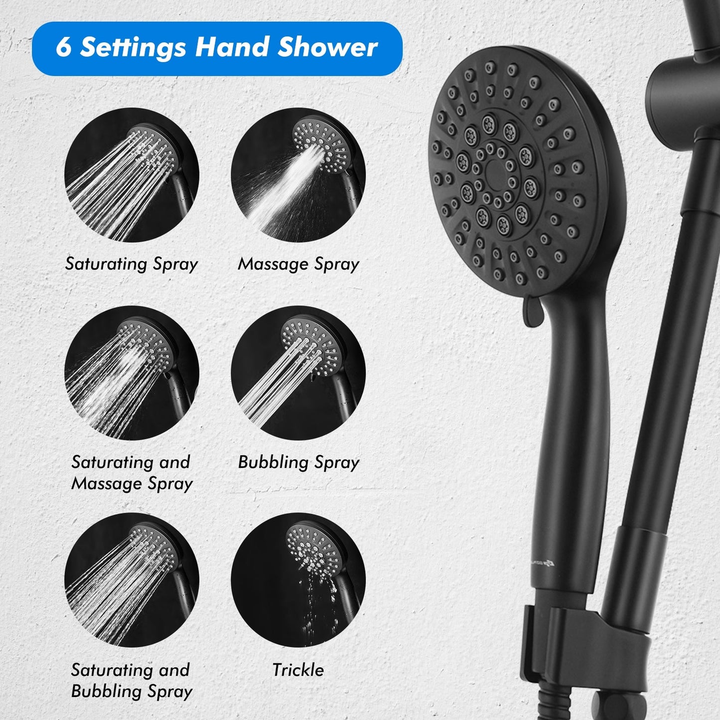 High Pressure Combo Handheld Shower Head