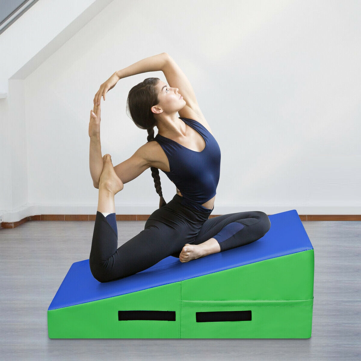 Incline Gymnastics Mat Wedge Ramp Gym Tumbling Exercise Mat