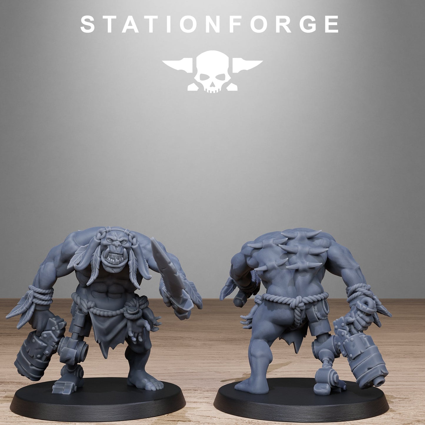 3D Printed Orkaz Tribal Infantry by StationForge Miniatures