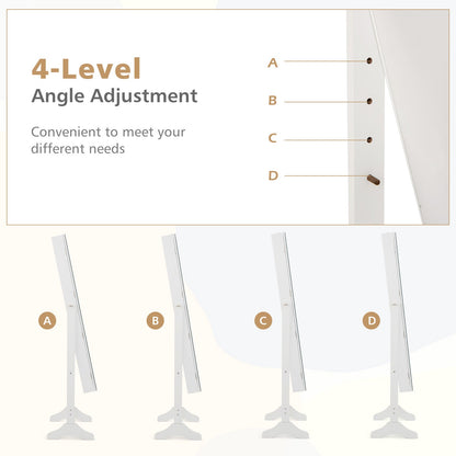 Standing Jewelry Cabinet with Full Length Mirror