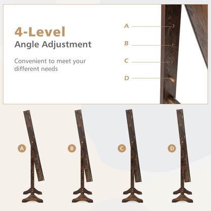 Standing Jewelry Cabinet with Full Length Mirror