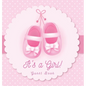 It's a Girl! Baby Shower Guest Book: Pink Ballerina Tutu Theme, Wishes to Baby and Advice for Parents, Guests Sign in Personalized with Address Space, - Hardcover