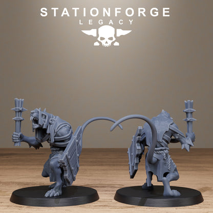 3D Printed Rotfang Melee Infantry by Stationforge Legacy Miniatures