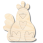 Unfinished Wood Layered and Etched Rooster Shelf Sitter | 6" Tall | 1/4" Wood | Wood Craft DIY