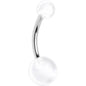 Cool Clear Banana Belly Button Ring