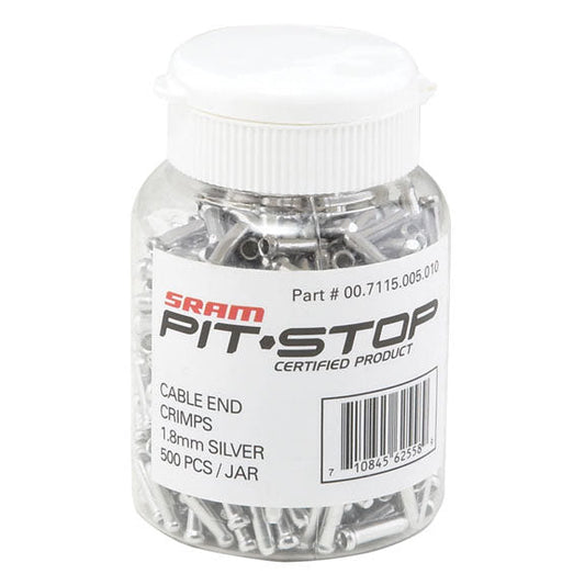 SRAM Cable Crimps Brake 1.8mm Silver 500/Count