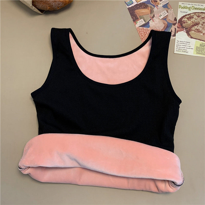 Womens Padded Thermal Figure-hugging Base Layer In A Solid Color