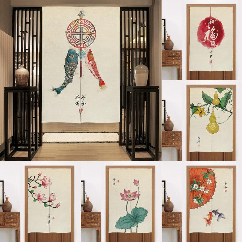 Chinese-Style Cloth Room Divider Panels