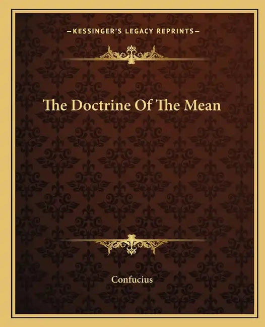 The Doctrine of the Mean - Paperback
