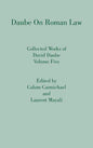 Daube on Roman Law - Hardcover