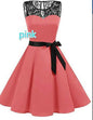 Lace Stitching Sleeveless Plus Size Dress Bottle
