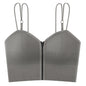 Fashion Zipper With Beautiful Back Suspender Vest
