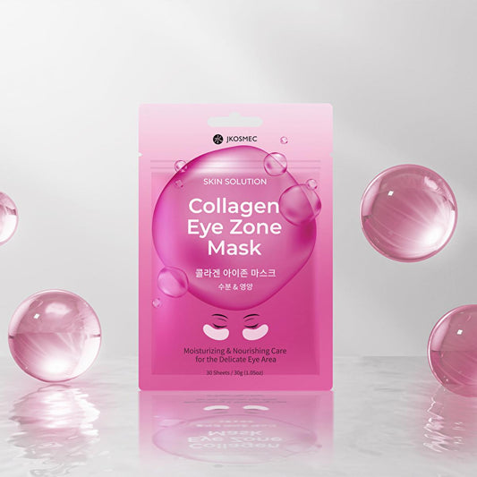 JKosmec Collagen Eye Mask - Hydrating, Anti-Aging, Vitamin E Rich - 30 Masks
