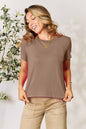 Relaxed Fit Rayon Crewneck Tee