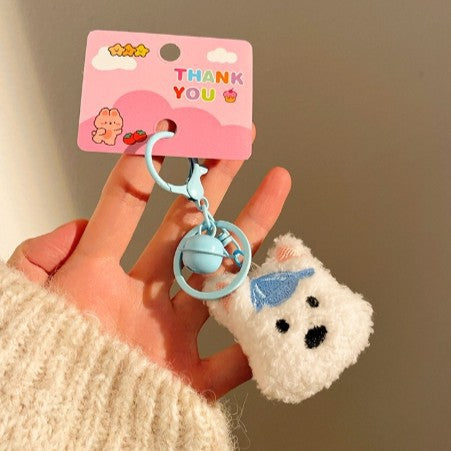Cute West Highland Terrier Plush Pendant Keychain