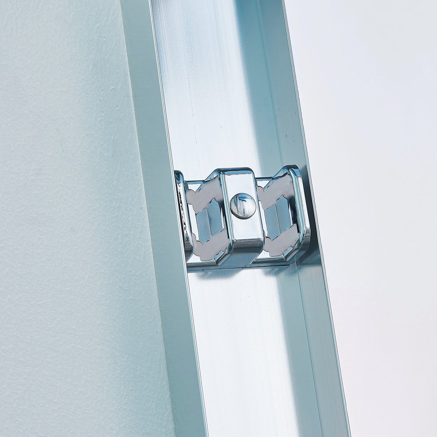 56-60in W x 60in H Double Sliding Tub Shower Door, Chrome Aluminum, 6mm Glass