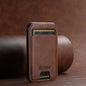 Android Universal Phone Magnetic Card Holder MagSafe Magnetic Ring PU Leather