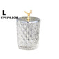 Coffee Table Glass Storage Jar Tooth Swab Cotton Swab Storage Box