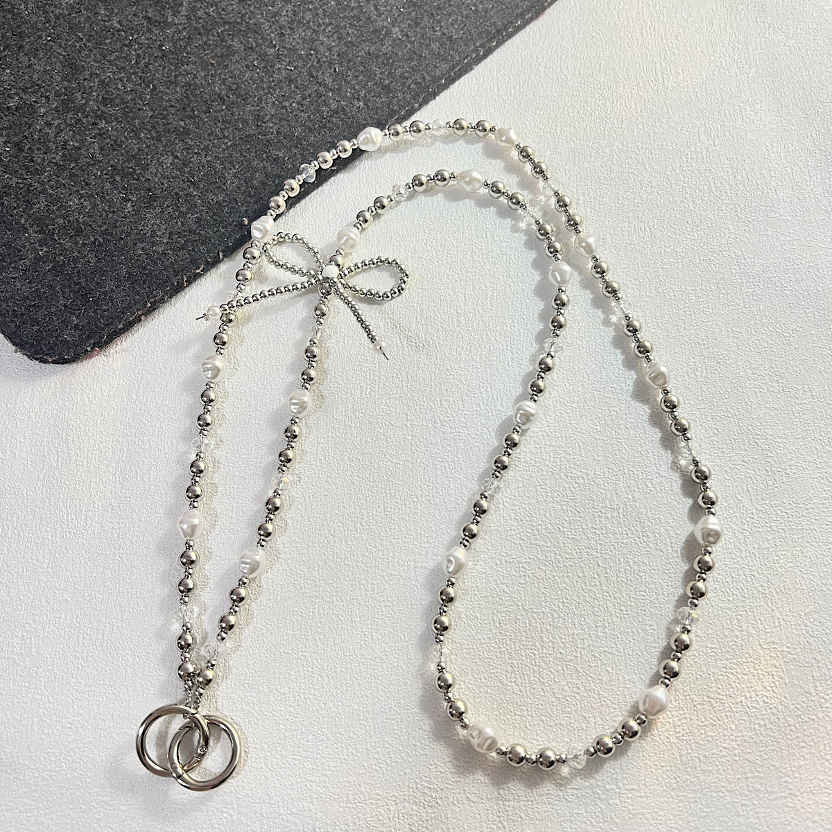 Bow-knot Pendant Crossbody Phone Strap
