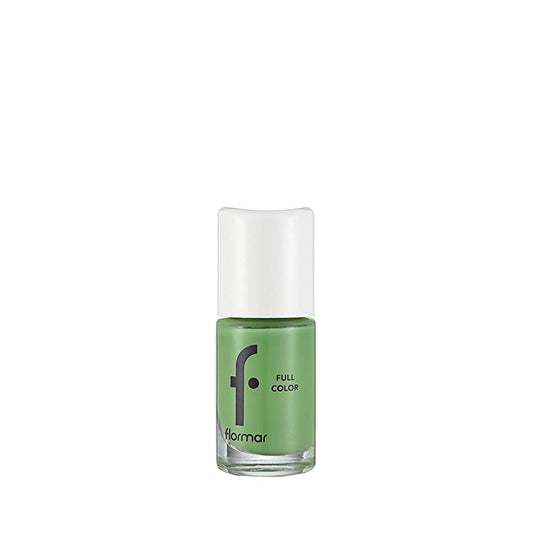 Flormar Full Color Fresh Start: High Pigment, Long Lasting, Glossy Green Nail Polish - Chip Resistant, Vibrant Color