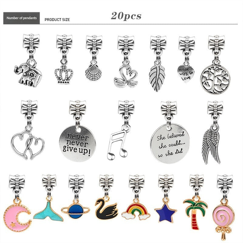 Colorful Glass Childrens DIY  Bracelet Craft Kit
