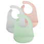 PandaEar 3 Pack Baby Bibs for Eating with Food Catcher Waterproof Silicone Bibs for Babies Toddlers Boys Girls Adjustable Baby Food Feeding Bibs BPA Free