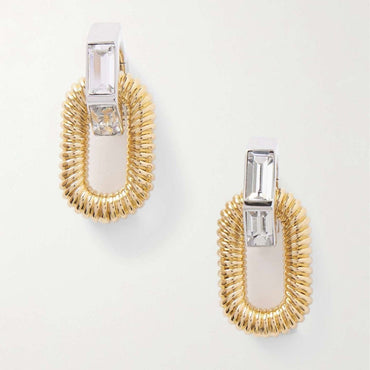 Stainless Steel Fashionable Gold-plated Earrings For Women