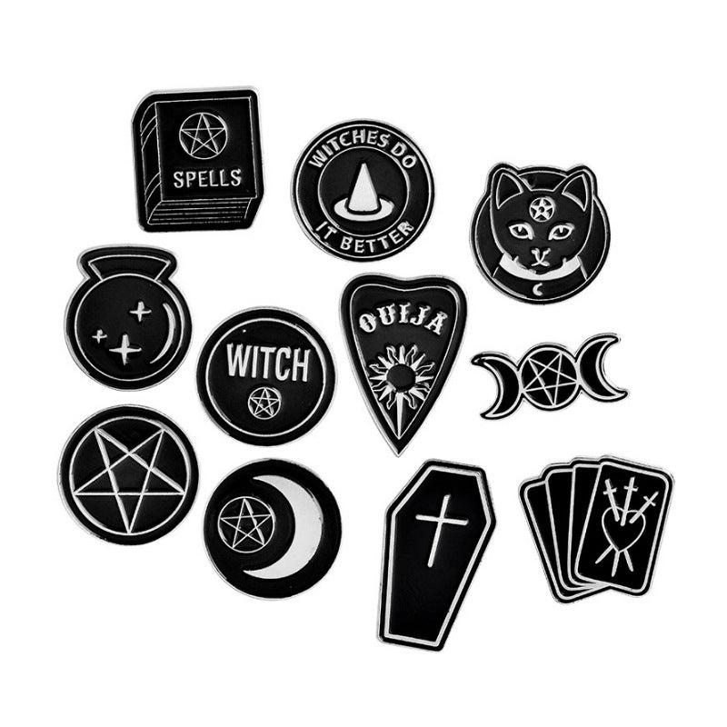 Punk Dark Series Retro Statement Brooch
