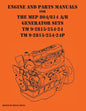 Engine and parts Manuals for the MEP 804/814 A/B Generator Sets TM 9-2815-254-24 and TM 9-2815-254-24P - Paperback