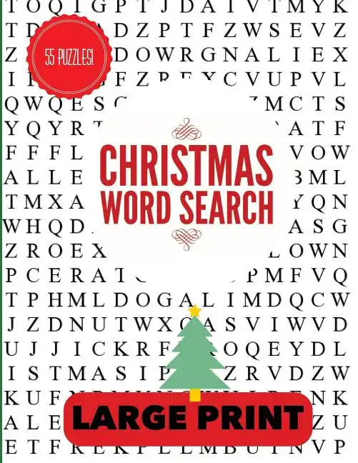 Christmas Word Search Large Print: Christmas Word Find, Christmas Puzzles, Large Print Word Search, Large Print Word Find - Paperback