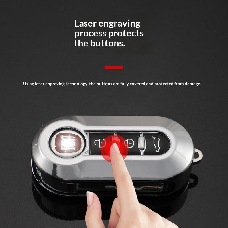Silicone Key Fob Cover Case for - 3 Button Folding Remote Key Shell Protector