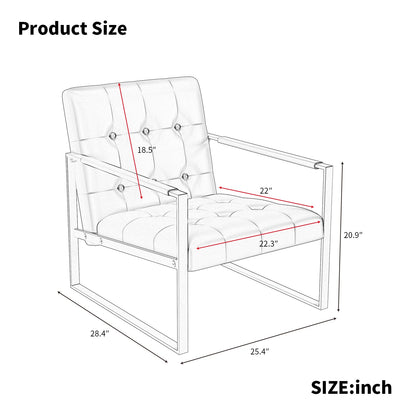 Office Chair Modern Metal Black Upholstered Pull-Out Backrest 46x25x28 in