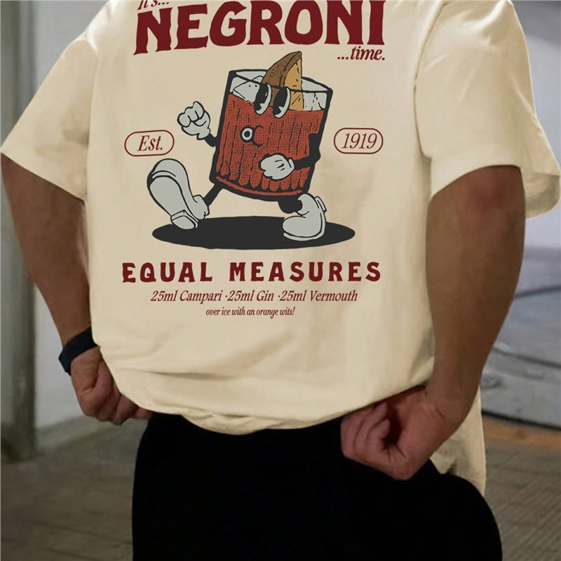 European-size Cotton T-shirt For Men