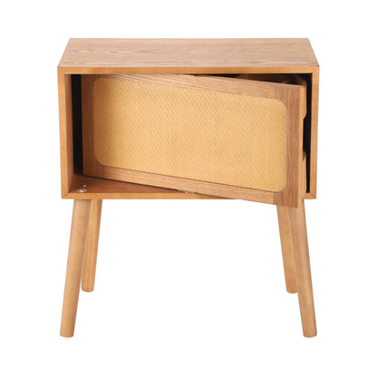 Rotating Hidden Compartment Nightstands, Mid Century Modern Concealment