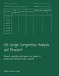 UX Design Competitive Analysis and Research: Research competition and improve your product to provide better services to your costumer - Paperback