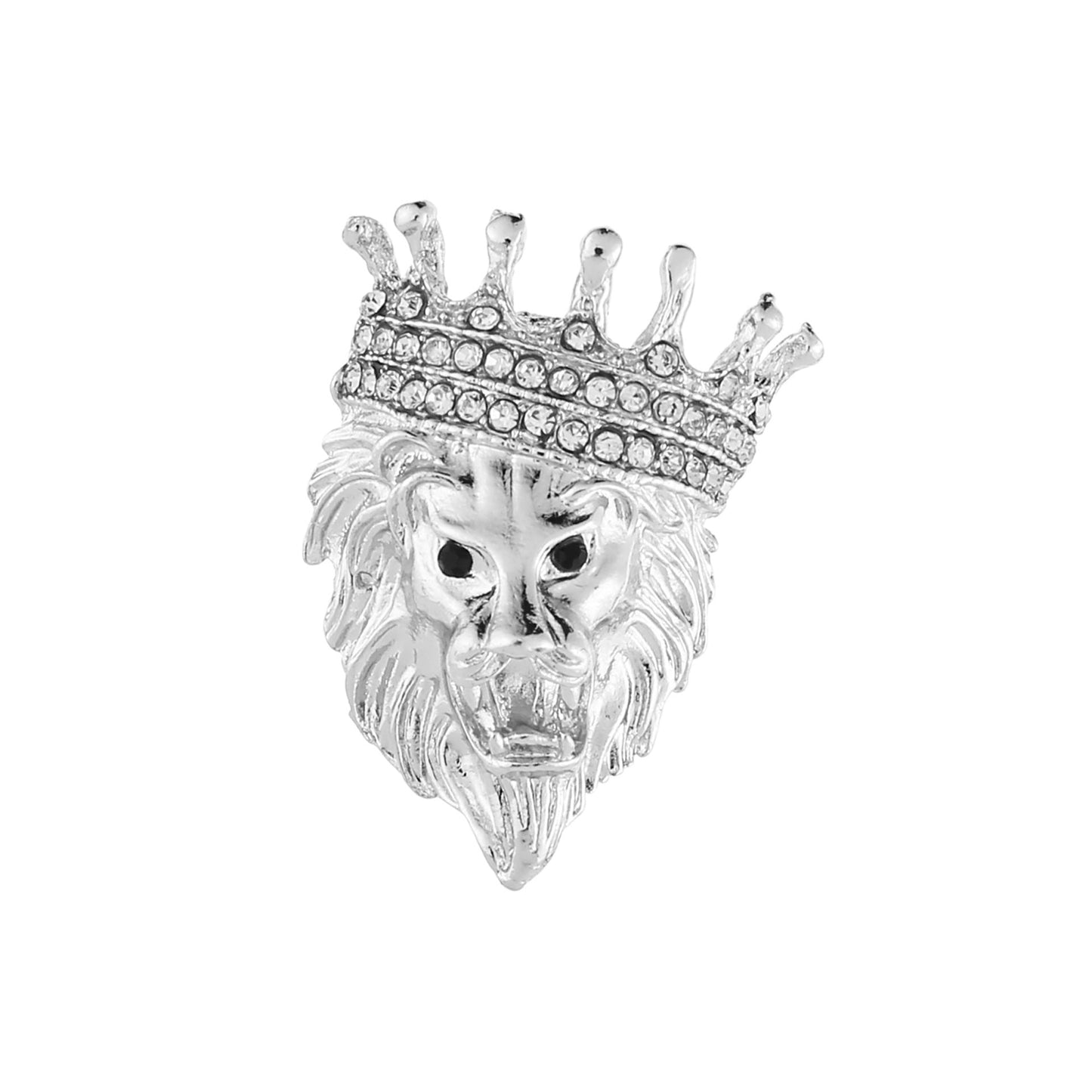 Fierce Lion Head And Tiger Personalized Vintage Brooch