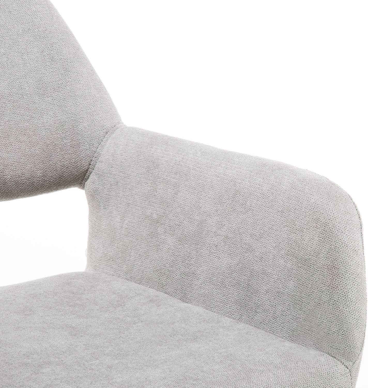 Mid Century Modern Upholstered Accent Chair Gray No Wheels