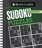 Brain Games - Large Print: Sudoku Puzzles (Dark Gray) - Spiral