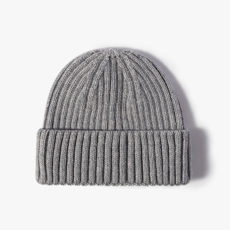 Knitted Cuff Short Fisherman Hat Mens Womens Winter Warm Beanie