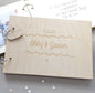 Wooden Wedding Guest Signature Booklet