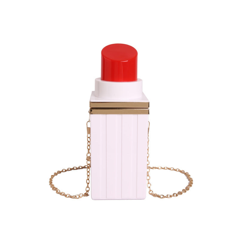 Acrylic Lipstick-shaped Single-shoulder Crossbody Bag