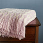 Fashion Knitted Solid Color Sofa Tassel Blanket