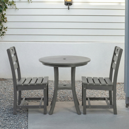 Outdoor Bistro Dining Set Round Table 2 Seat