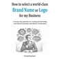 How to select a world-class Brand Name or Logo for My Business: A step by step guideline for creating and defending your Business Identity with effect - Paperback