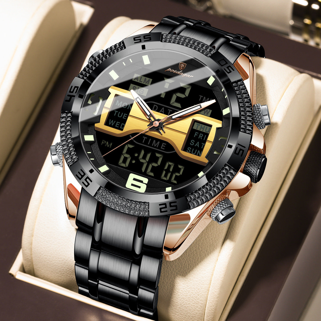 New Multifunctional Men's Watch Electronic Watch